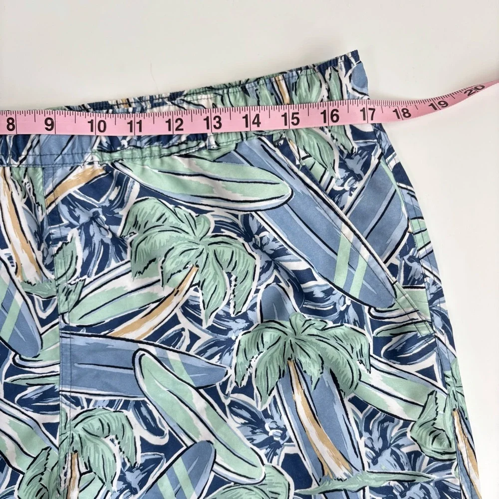 Vineyard Vines Tropical Surfboard Palm Tree Print Swim Board Shorts Size‎ Small